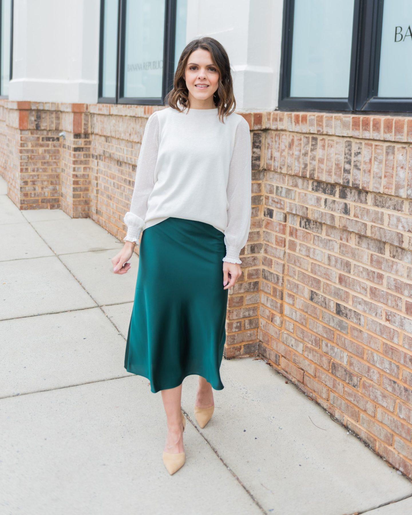 5 Ways To Style A Satin Midi Skirt The Sarah Stories