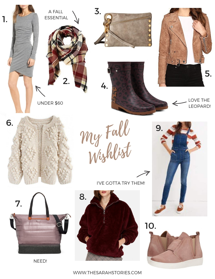 My 2018 Fall Wishlist - the Sarah Stories