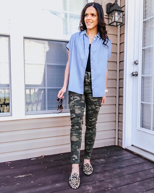 camo jeggings | styled three ways | the Sarah Stories