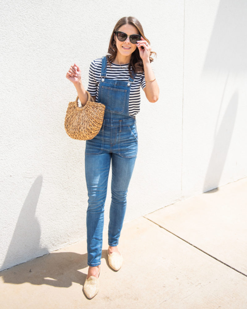 4 ways to transition skinny overalls to Fall | the Sarah Stories