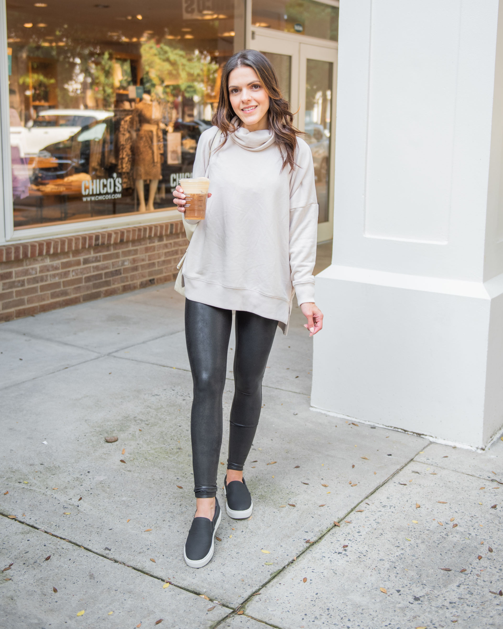 Petite Faux-Leather Leggings - Chico's