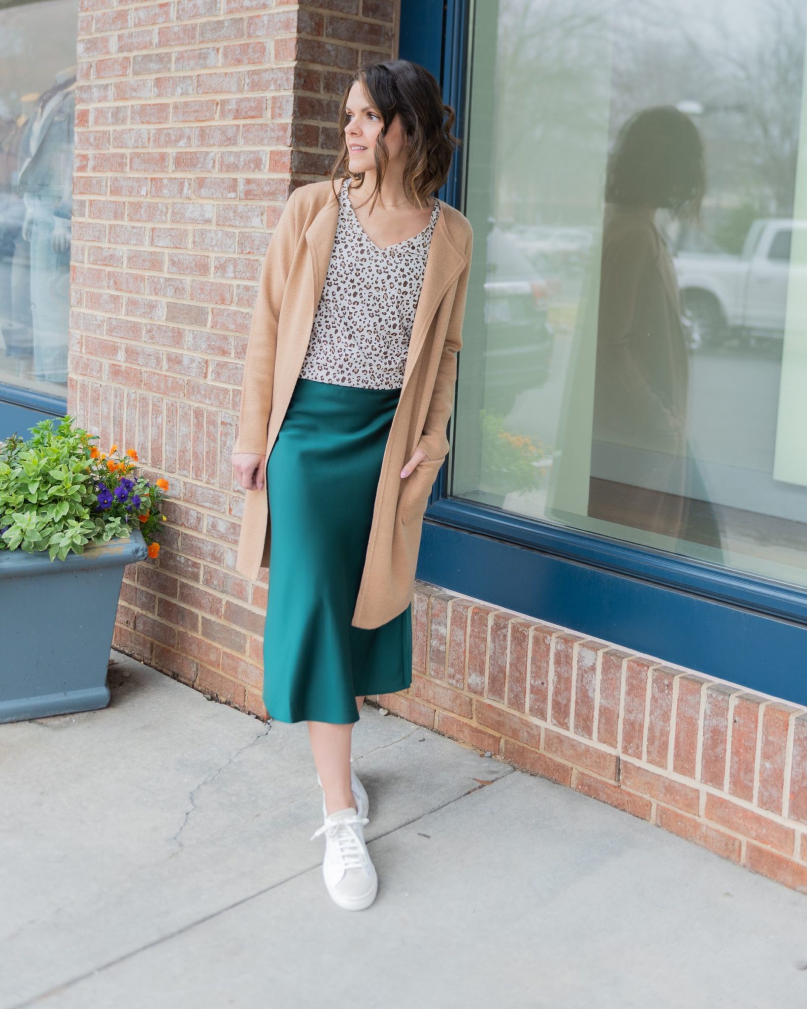 5 ways to style a satin midi skirt | the Sarah Stories