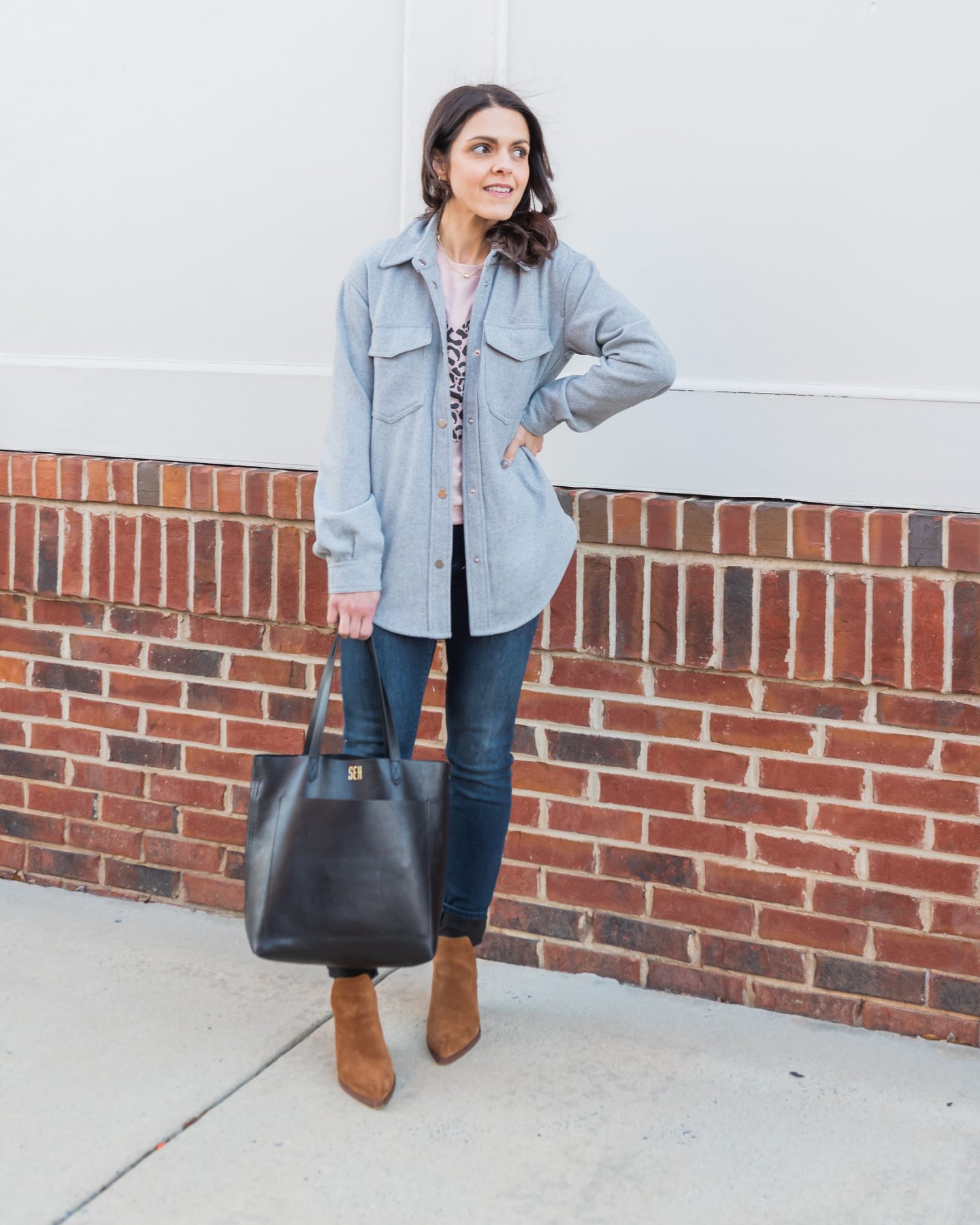 The oversized shacket | styled 3 ways | the Sarah Stories