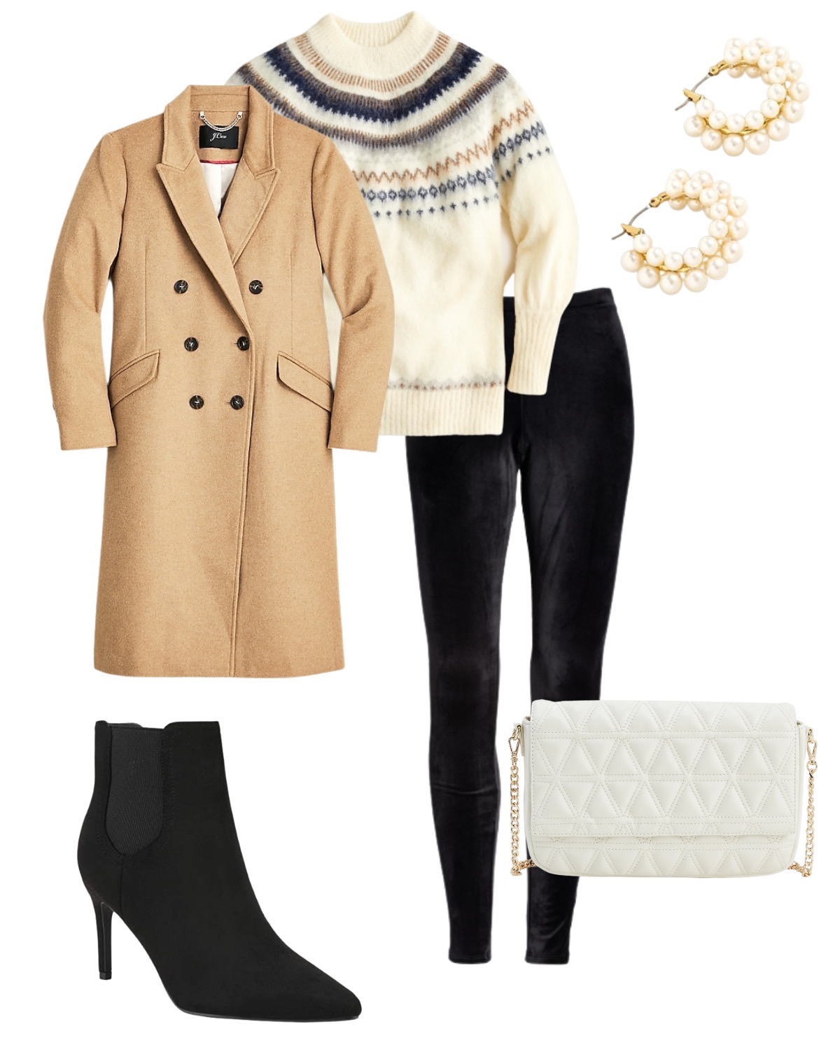 J.Crew Holiday outfit style board