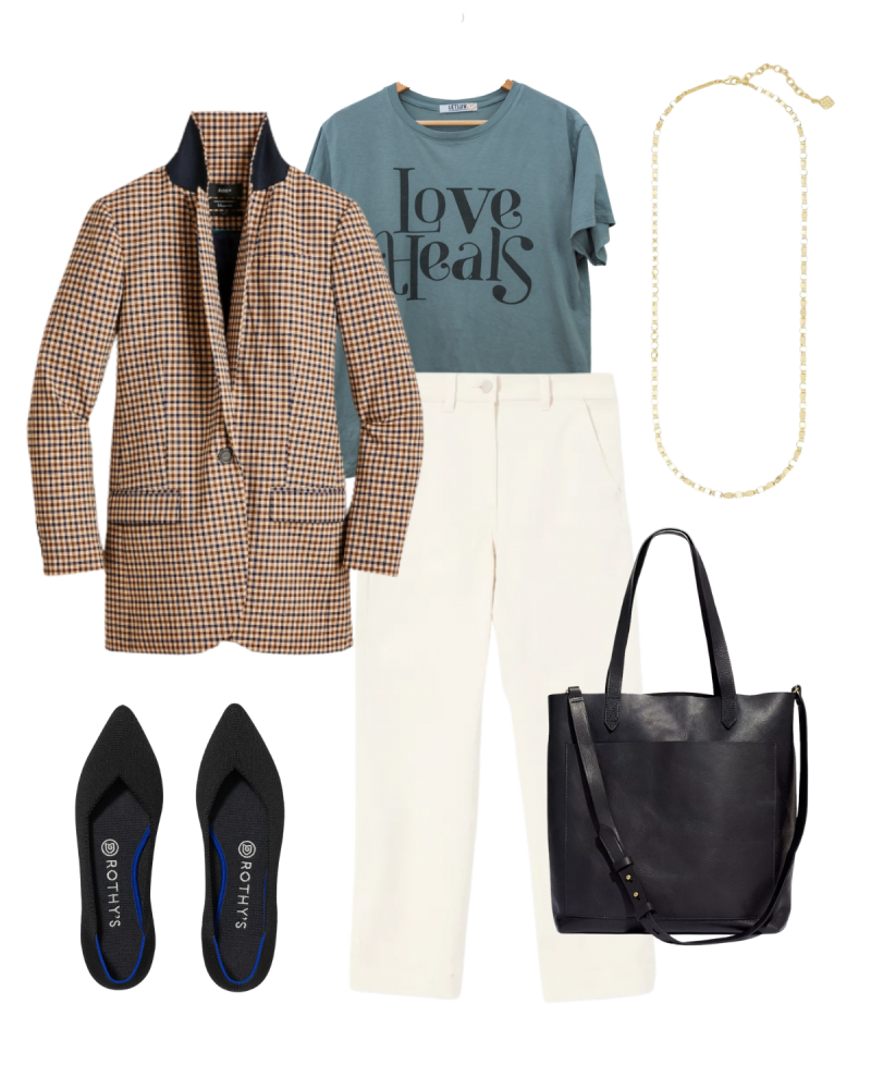 11 stylish ways to wear a brown plaid blazer | the Sarah Stories