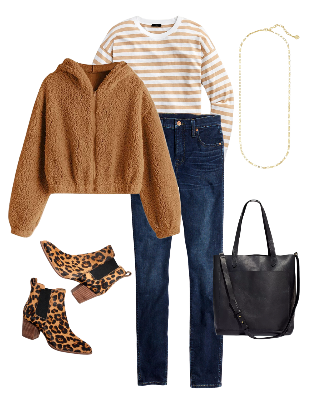 skinny jeans Winter outfit idea