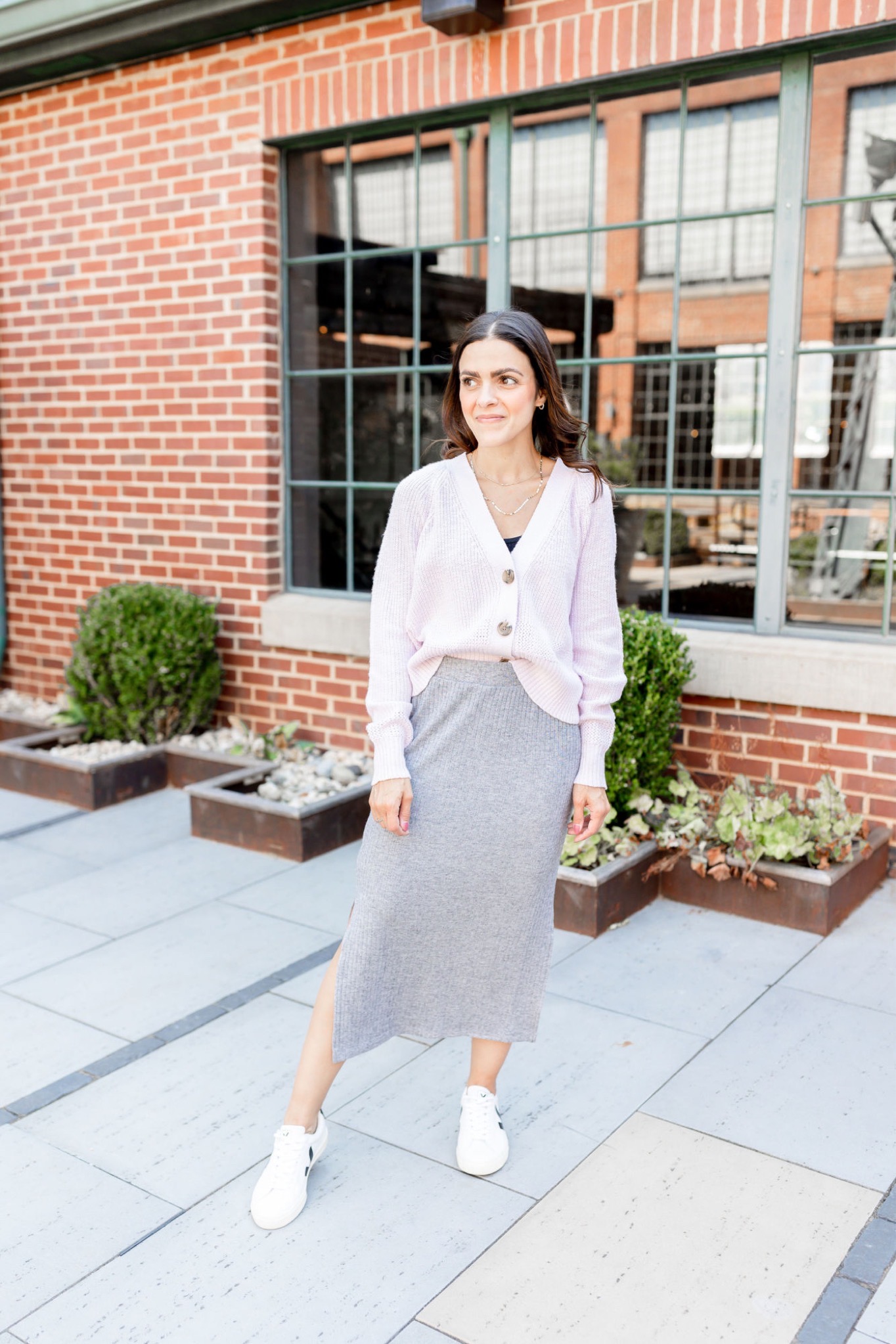 Spring capsule knit midi outfit