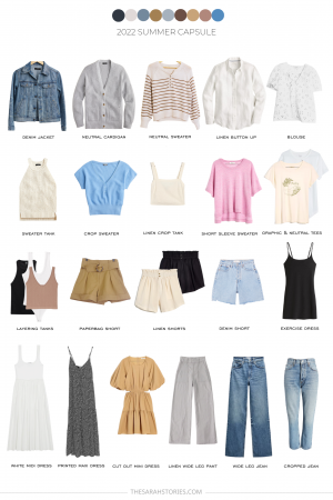 2022 early Summer capsule wardrobe - the Sarah Stories