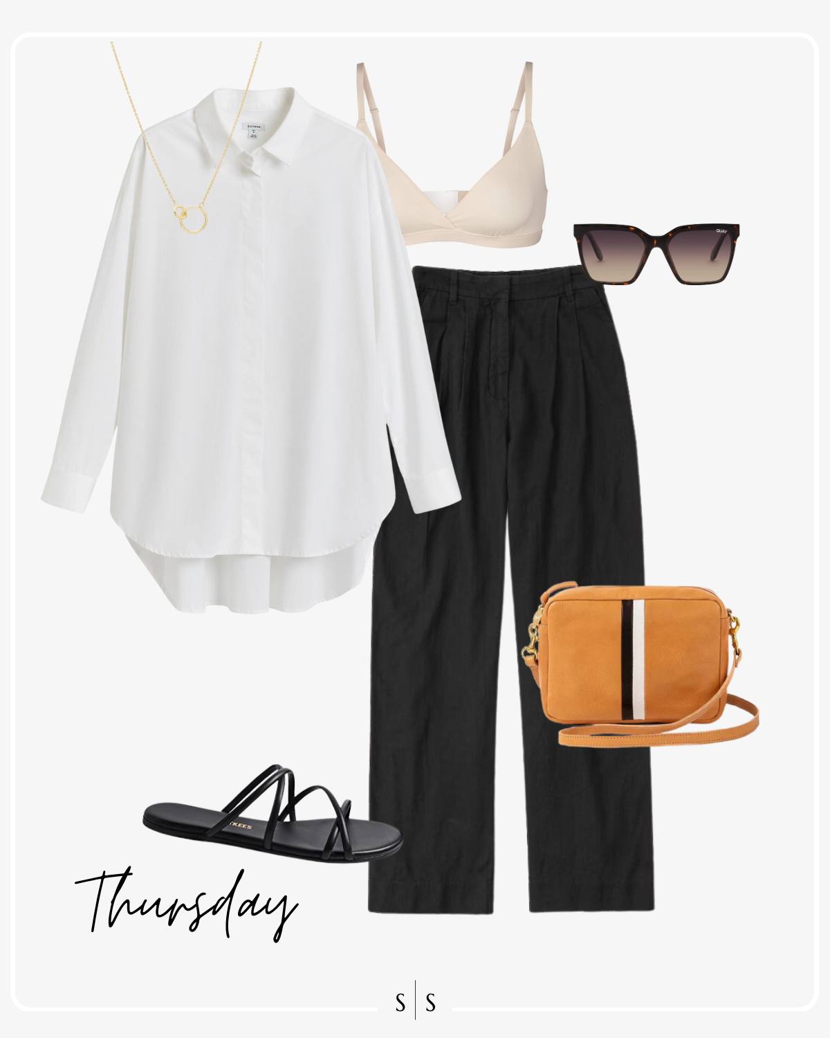Style Guide of the Week The Sarah Stories casual early Summer outfits linen pant