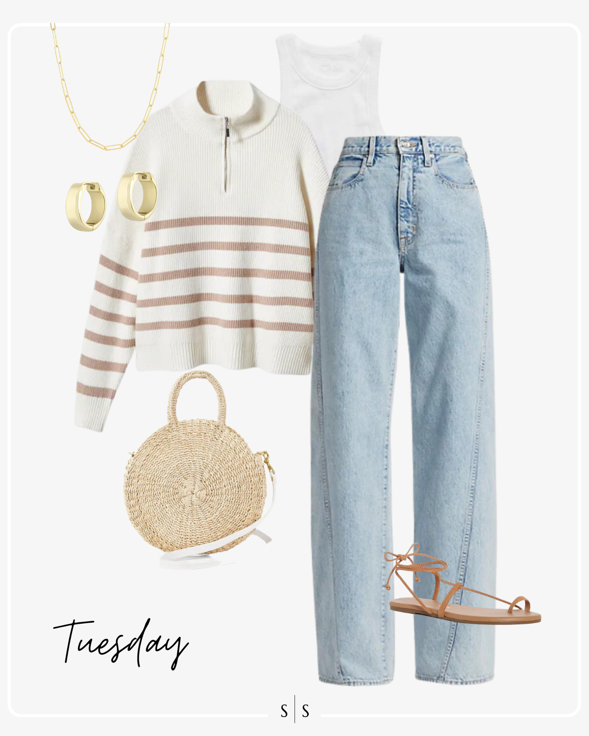 Style Guide of the Week The Sarah Stories casual early Summer outfits layering