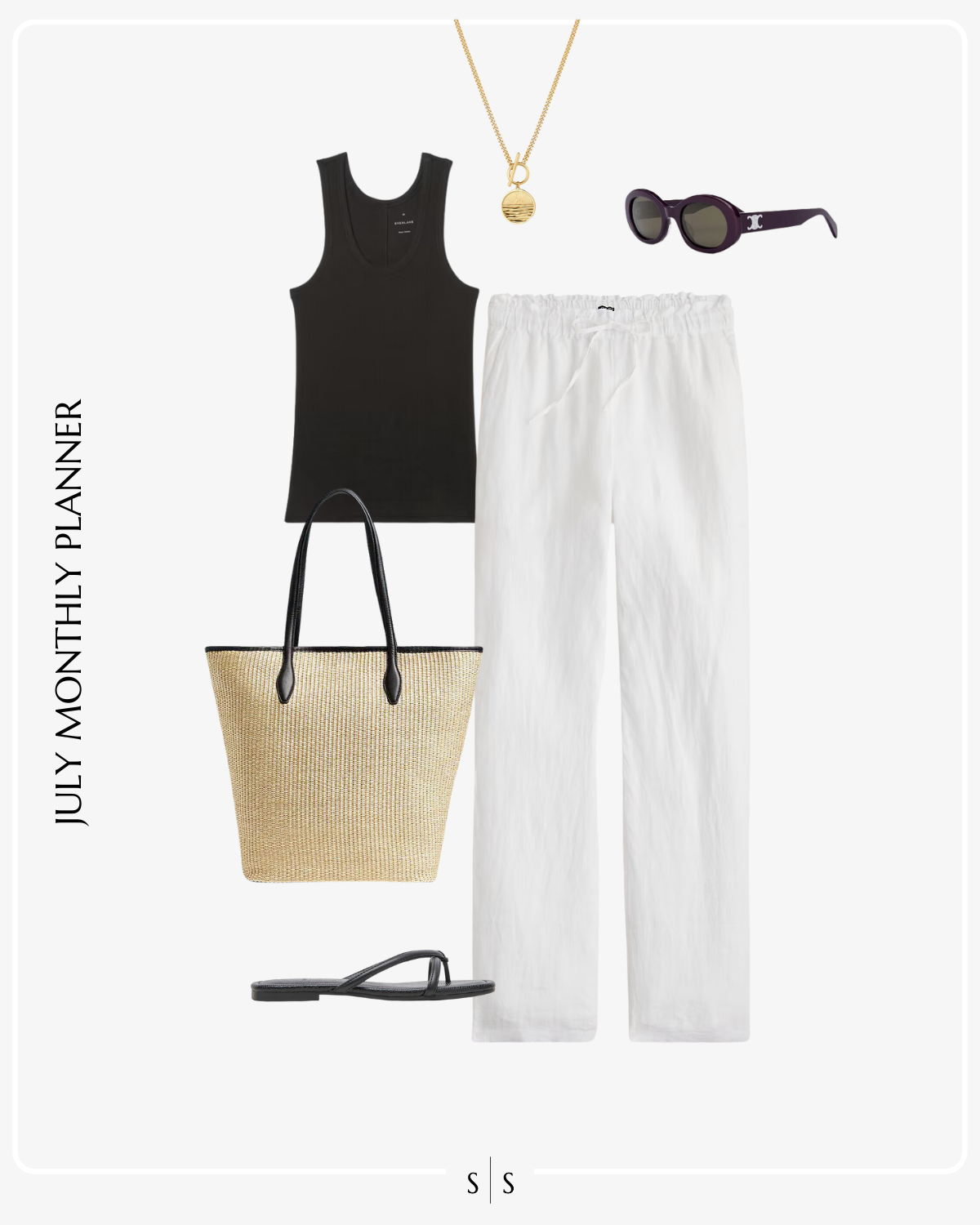 July 2024 Outfit Planner the Sarah Stories