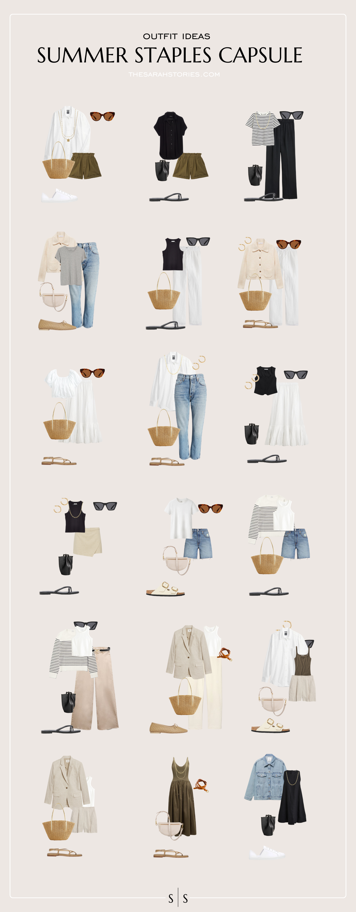 Summer Staples Capsule Wardrobe The Sarah Stories 2024