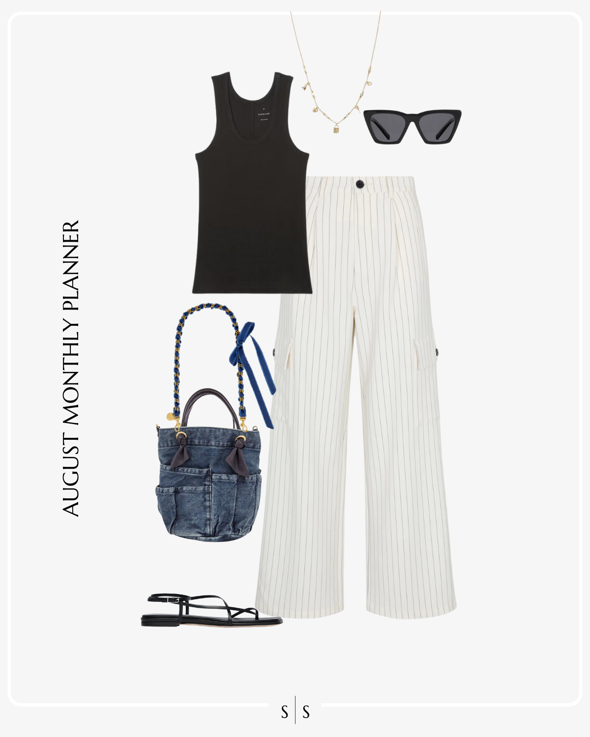 August 2024 Monthly Outfit Planner the Sarah Stories