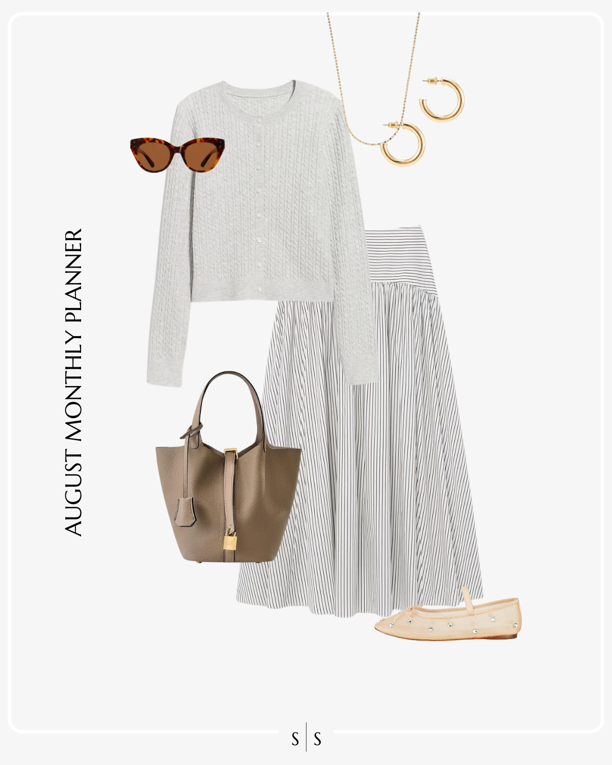 August 2024 Monthly Outfit Planner the Sarah Stories