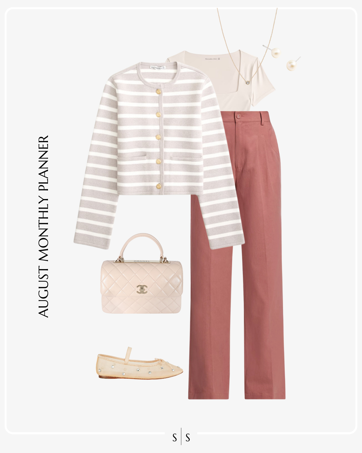 August 2024 Monthly Outfit Planner the Sarah Stories