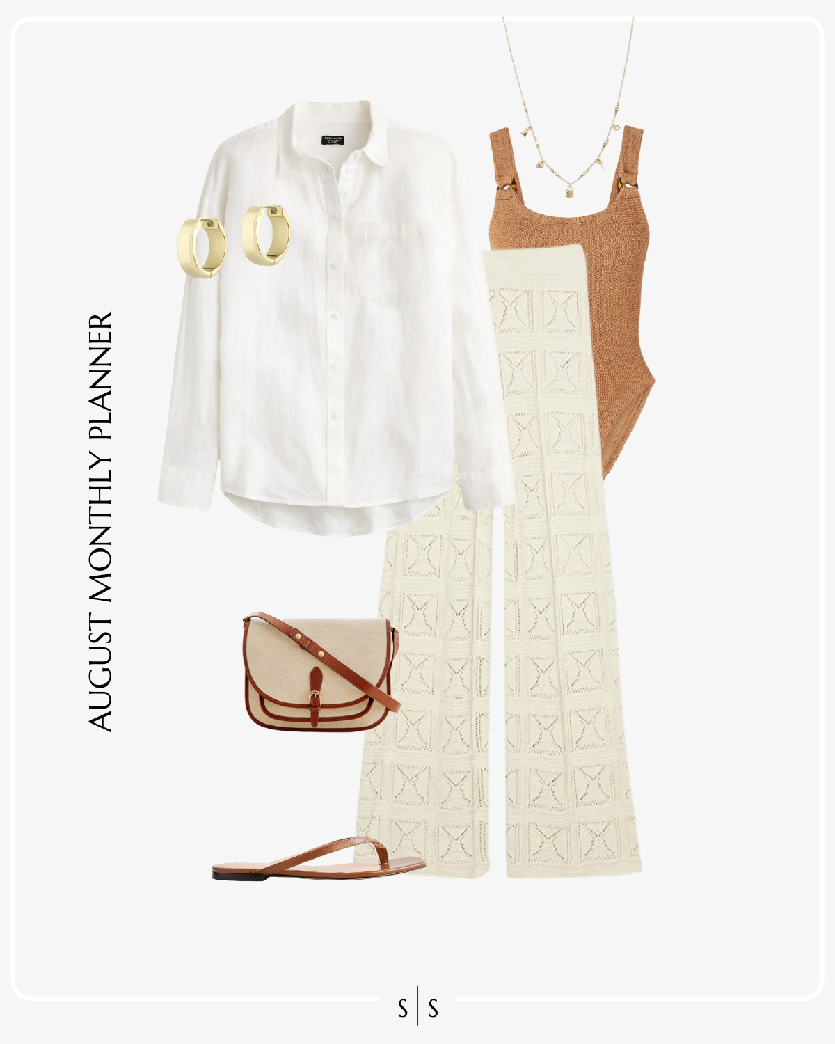 August 2024 Monthly Outfit Planner the Sarah Stories