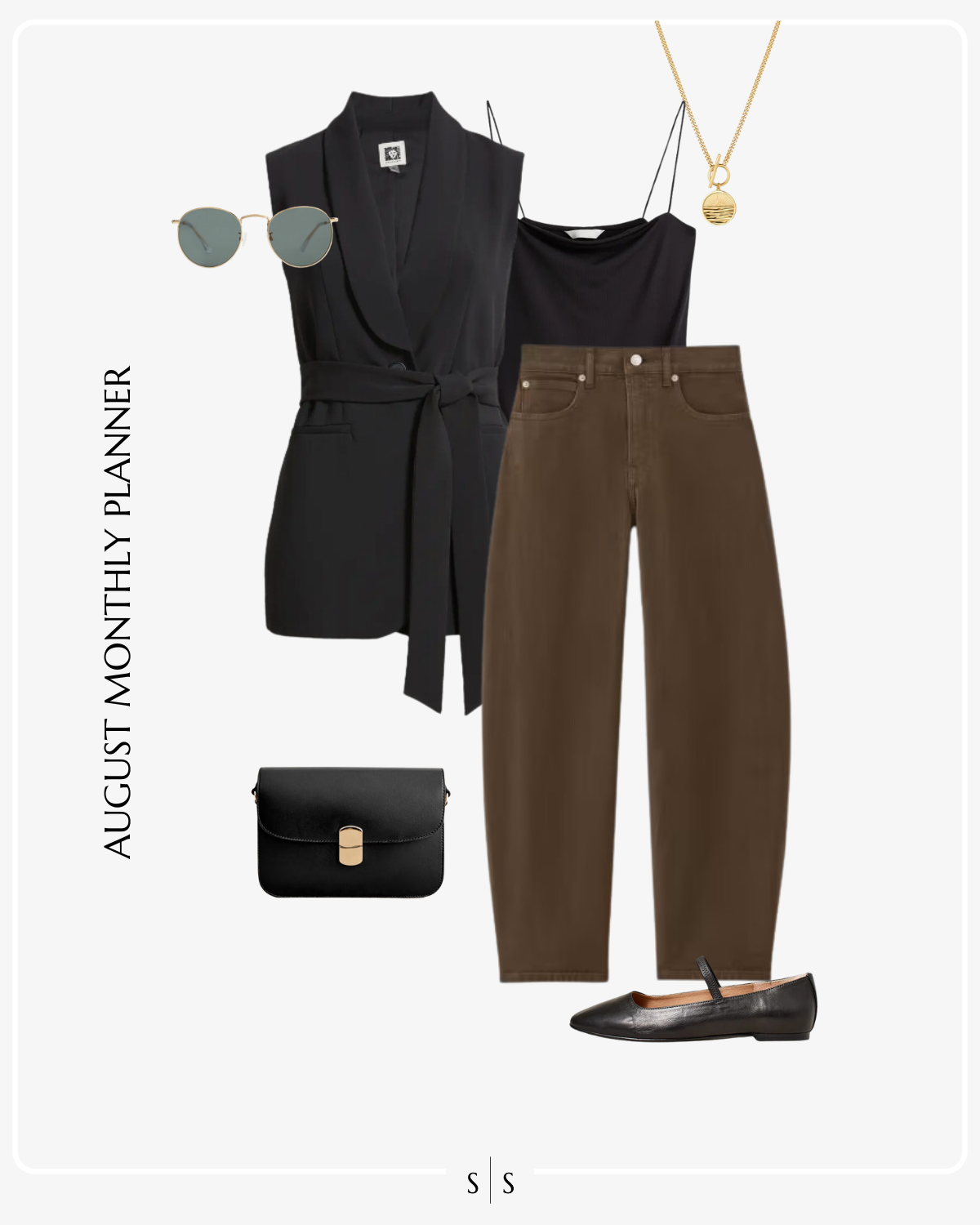 August 2024 Monthly Outfit Planner the Sarah Stories