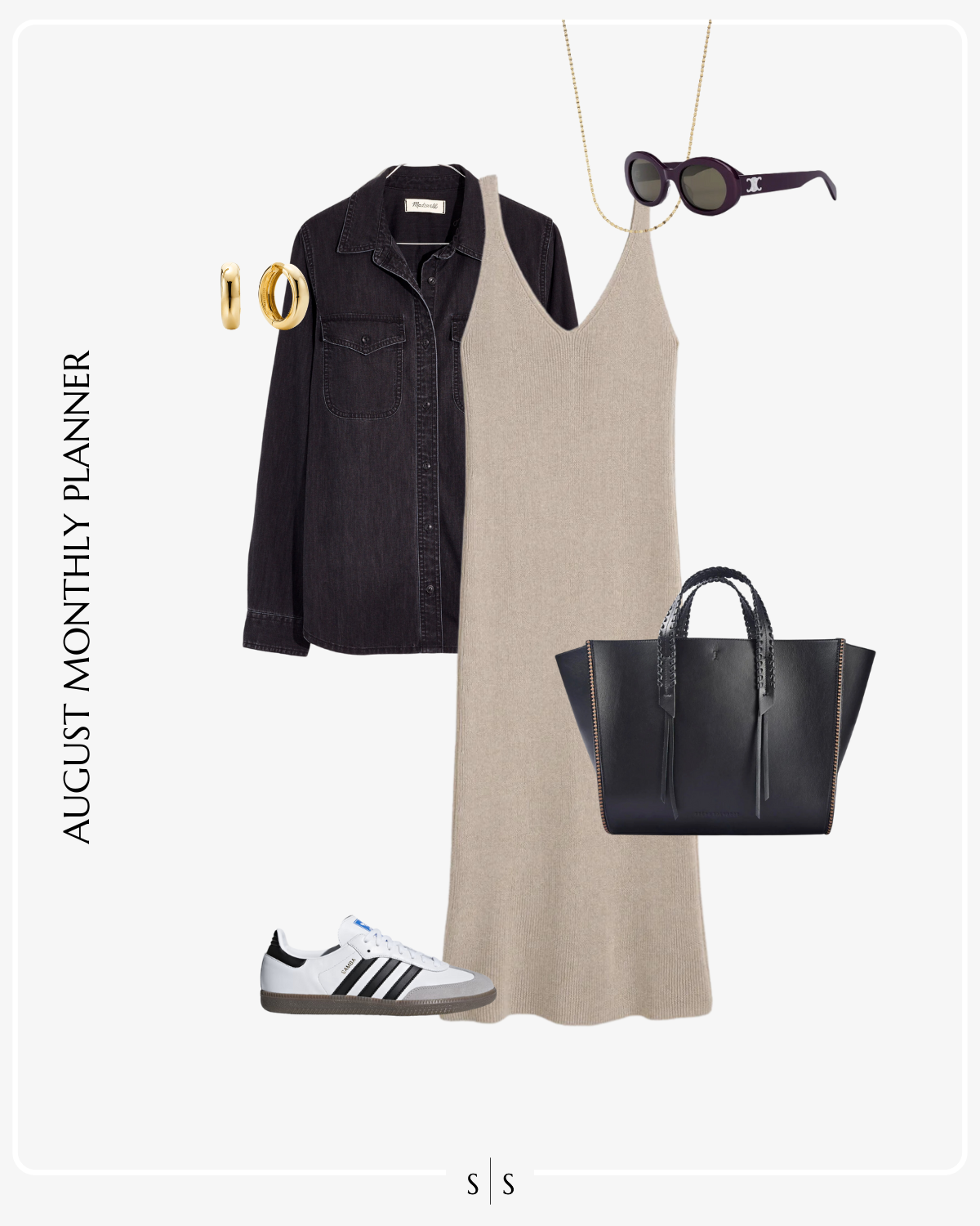 August 2024 Monthly Outfit Planner the Sarah Stories