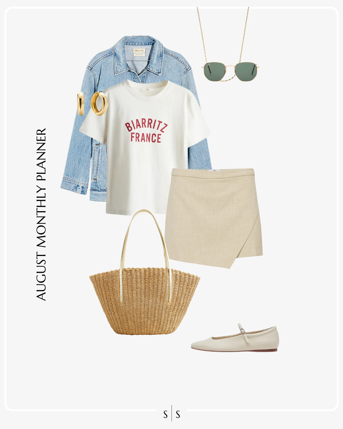 August 2024 Monthly Outfit Planner the Sarah Stories