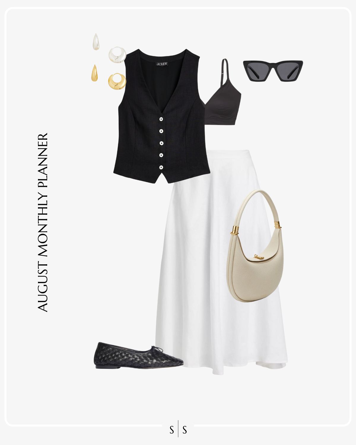 August 2024 Monthly Outfit Planner the Sarah Stories