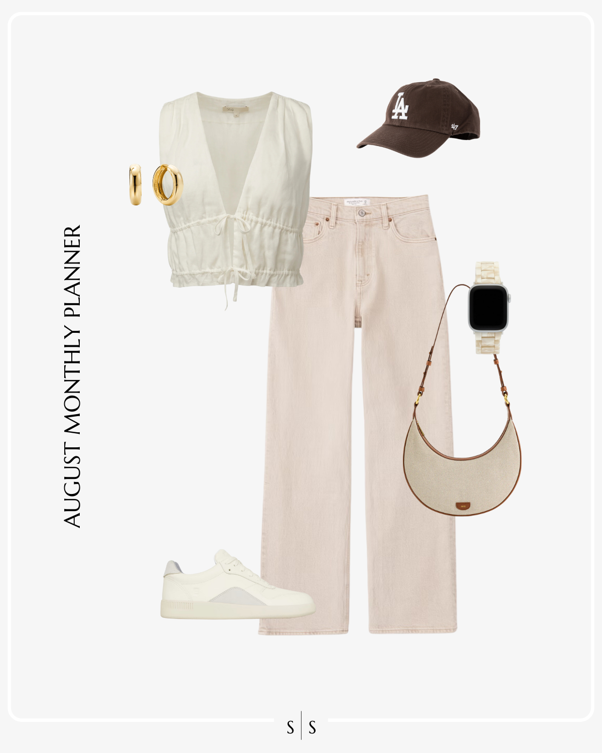 August 2024 Monthly Outfit Planner the Sarah Stories