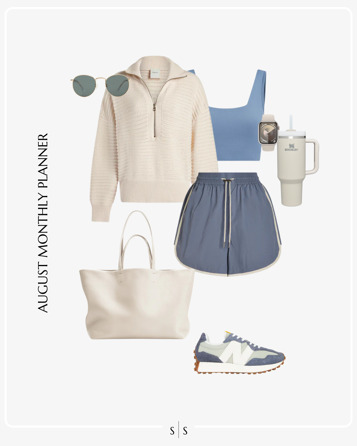 August 2024 Monthly Outfit Planner the Sarah Stories