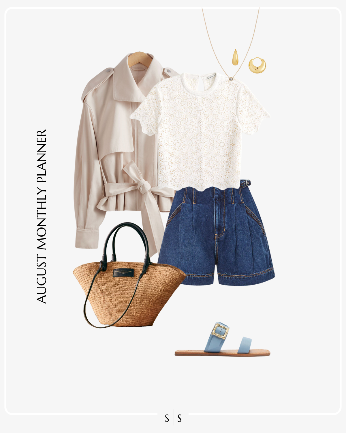 August 2024 Monthly Outfit Planner the Sarah Stories